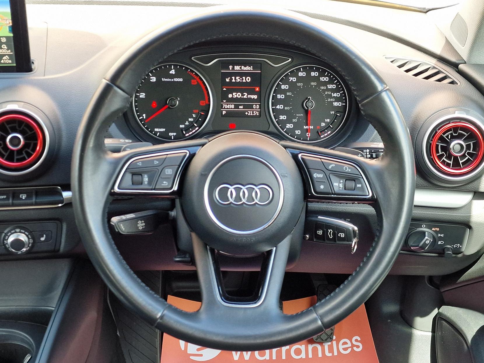 Audi A3 1.6 TDI SE Sportback 5dr Diesel S Tronic Euro 6 (s/s) (110 ps)
